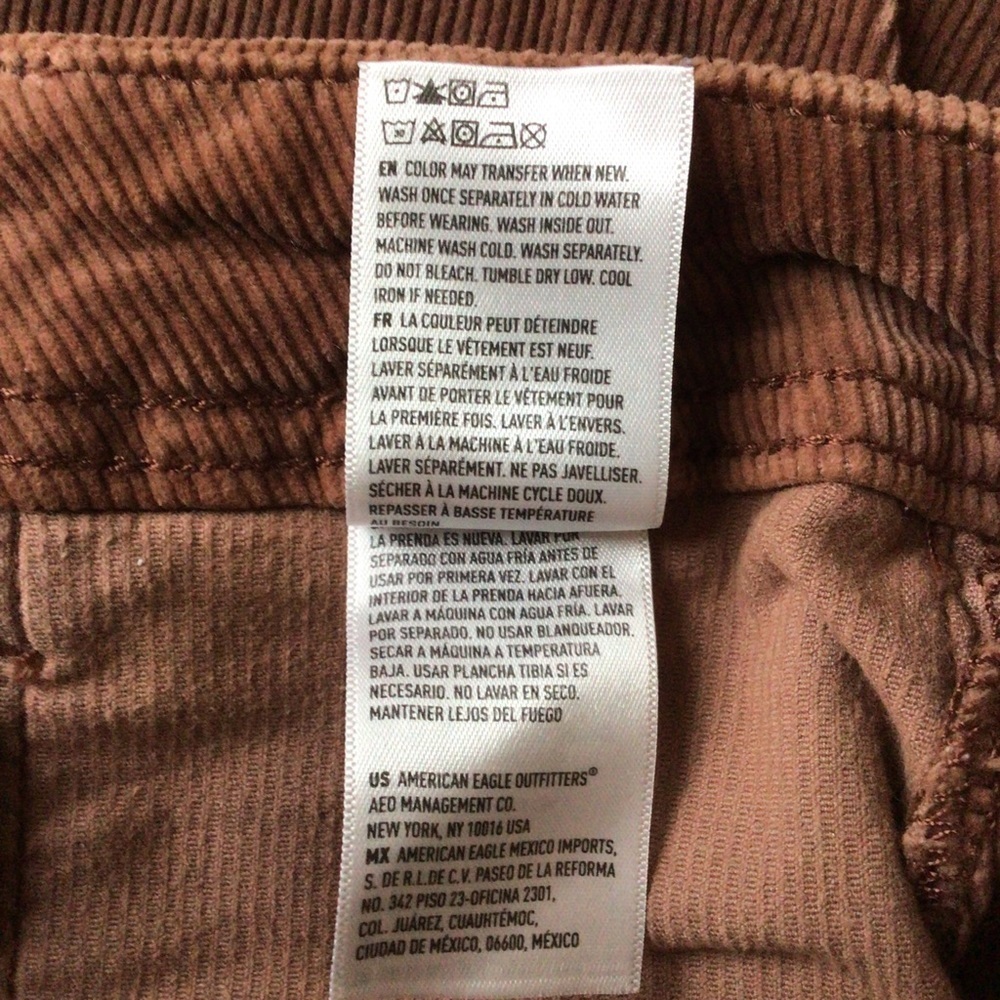 American Eagle Outfitters Super Stretch Corduroy Pants - Size 0 X-Short - Picture 10 of 11